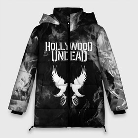 Женская зимняя куртка 3D с принтом HOLLYWOOD UNDEAD в Белгороде, верх — 100% полиэстер; подкладка — 100% полиэстер; утеплитель — 100% полиэстер | длина ниже бедра, силуэт Оверсайз. Есть воротник-стойка, отстегивающийся капюшон и ветрозащитная планка. 

Боковые карманы с листочкой на кнопках и внутренний карман на молнии | charlie scene | danny | funny man | hollywood undead | j dog | johnny 3 tears | logo | music | rock | альтернатива | металл | музыка | музыкальный | рок