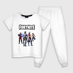 Детская пижама хлопок с принтом Fortnite Battle Chapter 2 в Белгороде, 100% хлопок |  брюки и футболка прямого кроя, без карманов, на брюках мягкая резинка на поясе и по низу штанин
 | Тематика изображения на принте: 
