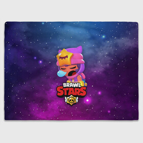 Плед 3D с принтом SANDY SPACE (Brawl Stars) в Белгороде, 100% полиэстер | закругленные углы, все края обработаны. Ткань не мнется и не растягивается | Тематика изображения на принте: brawl | bull | colt | crow | game | games | leon | online | penny | poco | sandy | shelly | spike | star | stars | wanted | брав | бравл | браво | звезда | звезды | игра | игры | лого | онлайн | сенди | старс | сэнди