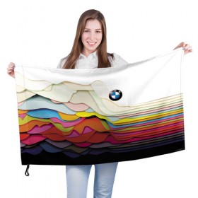 Флаг 3D с принтом Color в Белгороде, 100% полиэстер | плотность ткани — 95 г/м2, размер — 67 х 109 см. Принт наносится с одной стороны | bmw | color | cool | prestige | vanguard | авангард | бмв | круто | престиж | цвет