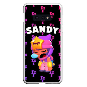 Чехол для Samsung S10E с принтом BRAWL STARS - SANDY (Zzz) в Белгороде, Силикон | Область печати: задняя сторона чехла, без боковых панелей | Тематика изображения на принте: brawl | bull | colt | crow | game | games | leon | online | penny | poco | sandy | shelly | spike | star | stars | wanted | брав | бравл | браво | звезда | звезды | игра | игры | лого | онлайн | сенди | старс | сэнди