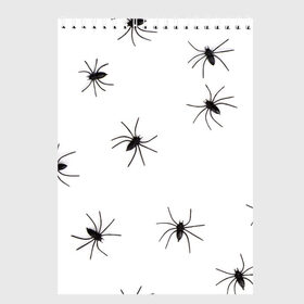 Скетчбук с принтом Пауки в Белгороде, 100% бумага
 | 48 листов, плотность листов — 100 г/м2, плотность картонной обложки — 250 г/м2. Листы скреплены сверху удобной пружинной спиралью | spider | spiders | абстрактный | абстракция | животное | животные | жук | жуки | насекомое | насекомые | паук | паучий | паучки | паучок | природа | фауна