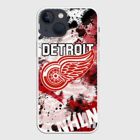 Чехол для iPhone 13 mini с принтом Детройт Ред Уингз в Белгороде,  |  | detroit | detroit red wings | hockey | nhl | red wings | usa | детройд | детройт | детройт ред уингз | нхл | ред уингз | спорт | сша | хоккей | шайба