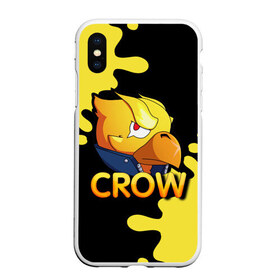 Чехол для iPhone XS Max матовый с принтом Crow (Brawl Stars) в Белгороде, Силикон | Область печати: задняя сторона чехла, без боковых панелей | brawl stars | crow | game | leon | бравл | бравл стар | бравл старс | ворон | ворона | детская | детям | игра | компьютерная игра | кров | леон | персонаж | развлечение