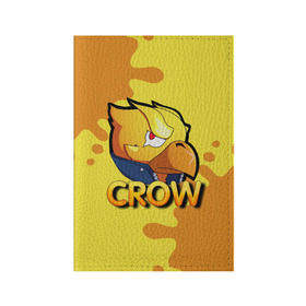 Обложка для паспорта матовая кожа с принтом Crow (Brawl Stars) в Белгороде, натуральная матовая кожа | размер 19,3 х 13,7 см; прозрачные пластиковые крепления | brawl stars | crow | game | leon | бравл | бравл стар | бравл старс | ворон | ворона | детская | детям | игра | компьютерная игра | кров | леон | персонаж | развлечение