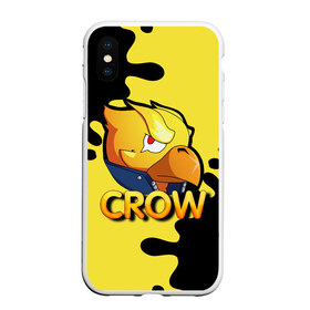 Чехол для iPhone XS Max матовый с принтом Crow (Brawl Stars) в Белгороде, Силикон | Область печати: задняя сторона чехла, без боковых панелей | brawl stars | crow | game | leon | бравл | бравл стар | бравл старс | ворон | ворона | детская | детям | игра | компьютерная игра | кров | леон | персонаж | развлечение