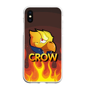 Чехол для iPhone XS Max матовый с принтом Crow (Brawl Stars) в Белгороде, Силикон | Область печати: задняя сторона чехла, без боковых панелей | brawl stars | crow | game | leon | бравл | бравл стар | бравл старс | ворон | ворона | детская | детям | игра | компьютерная игра | кров | леон | персонаж | развлечение