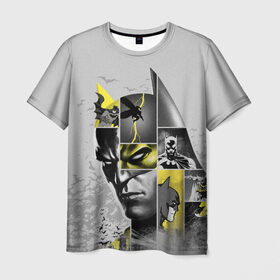 Мужская футболка 3D с принтом Batman 80th Anniversary в Белгороде, 100% полиэфир | прямой крой, круглый вырез горловины, длина до линии бедер | 80 | 80th | anniversary | bat man | batman | batman comics | caped crusader | dark knight | shtatbat | бетмен | брюс уэйн | бэт мен | бэтмен | тёмный рыцарь