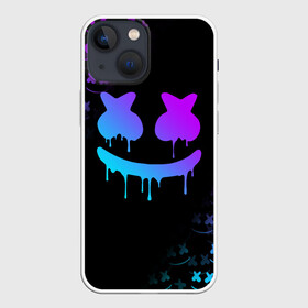 Чехол для iPhone 13 mini с принтом MARSHMELLO NEON | НЕОН в Белгороде,  |  | america | dj | marshmello | usa | америка | маршмелло