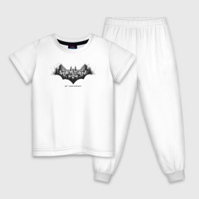 Детская пижама хлопок с принтом Batman 80th Anniversary в Белгороде, 100% хлопок |  брюки и футболка прямого кроя, без карманов, на брюках мягкая резинка на поясе и по низу штанин
 | 80 | 80th | anniversary | bat man | batman | batman comics | caped crusader | dark knight | shtatbat | бетмен | брюс уэйн | бэт мен | бэтмен | тёмный рыцарь