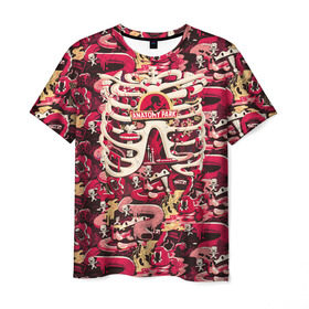 Мужская футболка 3D с принтом Anatomy Park в Белгороде, 100% полиэфир | прямой крой, круглый вырез горловины, длина до линии бедер | anatomy park | dsgnosadchaya | rick  morty | vdosadir | джастин ройланд | дэн хармон | миссикс | плюмбус | рик и морти