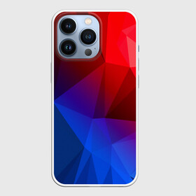 Чехол для iPhone 13 Pro с принтом REDBLUE в Белгороде,  |  | abstract | abstraction | color | geometry | paitnt | polygon | polygonal | psy | абстракция | геометрия | краски | неоновые | полигоны | психоделика