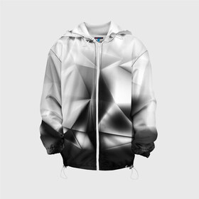Детская куртка 3D с принтом GRAY&BLACK STYLE в Белгороде, 100% полиэстер | застежка — молния, подол и капюшон оформлены резинкой с фиксаторами, по бокам — два кармана без застежек, один потайной карман на груди, плотность верхнего слоя — 90 г/м2; плотность флисового подклада — 260 г/м2 | Тематика изображения на принте: abstract | abstraction | color | geometry | paitnt | polygon | polygonal | psy | абстракция | геометрия | краски | неоновые | полигоны | психоделика