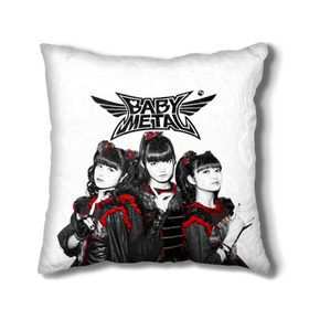 Подушка 3D с принтом BABYMETAL в Белгороде, наволочка – 100% полиэстер, наполнитель – холлофайбер (легкий наполнитель, не вызывает аллергию). | состоит из подушки и наволочки. Наволочка на молнии, легко снимается для стирки | babymetal | moametal | su metal | yuimetal | бэбимэтал | группы | каваий метал | метал | музыка