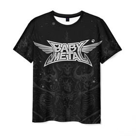 Мужская футболка 3D с принтом BABYMETAL в Белгороде, 100% полиэфир | прямой крой, круглый вырез горловины, длина до линии бедер | babymetal | moametal | su metal | yuimetal | бэбимэтал | группы | каваий метал | метал | музыка