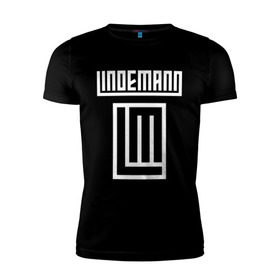 Мужская футболка премиум с принтом LINDEMANN в Белгороде, 92% хлопок, 8% лайкра | приталенный силуэт, круглый вырез ворота, длина до линии бедра, короткий рукав | lindeman | lindemann | logo | music | pain | rammstein | rock | rumstein | till | группа | линдеман | линдеманн | лого | логотип | метал | музыка | пэйн | раммштайн | рамштаин | рамштайн | рок | символ | тилль