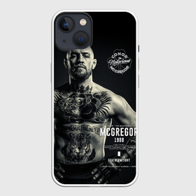Чехол для iPhone 13 с принтом Конор Макгрегор в Белгороде,  |  | conor mcgregor | mma | ssru | the notorious | ufc | боец | конор макгрегор | миксфайт | чемпион