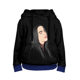 Детская толстовка 3D с принтом Billie Eilish в Белгороде, 100% полиэстер | двухслойный капюшон со шнурком для регулировки, мягкие манжеты на рукавах и по низу толстовки, спереди карман-кенгуру с мягким внутренним слоем | Тематика изображения на принте: bad | billie | boy | boys | eilish | girl | girls | music | pop | rap | sad | trend | билли | грустно | девочка | девочки | девушка | мальчик | музыка | поп | рэп | тренд | эйлиш