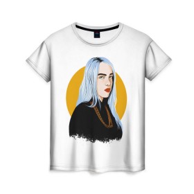 Женская футболка 3D с принтом Billie Eilish в Белгороде, 100% полиэфир ( синтетическое хлопкоподобное полотно) | прямой крой, круглый вырез горловины, длина до линии бедер | bad | billie | boy | boys | eilish | girl | girls | music | pop | rap | sad | trend | билли | грустно | девочка | девочки | девушка | мальчик | музыка | поп | рэп | тренд | эйлиш