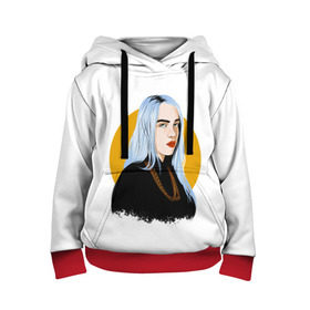 Детская толстовка 3D с принтом Billie Eilish в Белгороде, 100% полиэстер | двухслойный капюшон со шнурком для регулировки, мягкие манжеты на рукавах и по низу толстовки, спереди карман-кенгуру с мягким внутренним слоем | bad | billie | boy | boys | eilish | girl | girls | music | pop | rap | sad | trend | билли | грустно | девочка | девочки | девушка | мальчик | музыка | поп | рэп | тренд | эйлиш