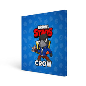 Холст квадратный с принтом BRAWL STARS CROW в Белгороде, 100% ПВХ |  | brawl stars | brawl stars crow | brawler | crow | бравл старз | бравлер | ворон