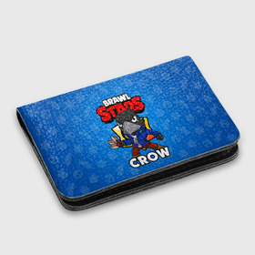 Картхолдер с принтом с принтом BRAWL STARS CROW в Белгороде, натуральная матовая кожа | размер 7,3 х 10 см; кардхолдер имеет 4 кармана для карт; | brawl stars | brawl stars crow | brawler | crow | бравл старз | бравлер | ворон