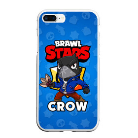 Чехол для iPhone 7Plus/8 Plus матовый с принтом BRAWL STARS CROW в Белгороде, Силикон | Область печати: задняя сторона чехла, без боковых панелей | brawl stars | brawl stars crow | brawler | crow | бравл старз | бравлер | ворон