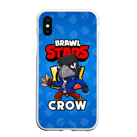 Чехол для iPhone XS Max матовый с принтом BRAWL STARS CROW в Белгороде, Силикон | Область печати: задняя сторона чехла, без боковых панелей | brawl stars | brawl stars crow | brawler | crow | бравл старз | бравлер | ворон