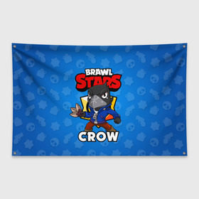 Флаг-баннер с принтом BRAWL STARS CROW в Белгороде, 100% полиэстер | размер 67 х 109 см, плотность ткани — 95 г/м2; по краям флага есть четыре люверса для крепления | brawl stars | brawl stars crow | brawler | crow | бравл старз | бравлер | ворон