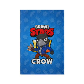 Обложка для паспорта матовая кожа с принтом BRAWL STARS CROW в Белгороде, натуральная матовая кожа | размер 19,3 х 13,7 см; прозрачные пластиковые крепления | brawl stars | brawl stars crow | brawler | crow | бравл старз | бравлер | ворон