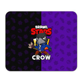 Коврик для мышки прямоугольный с принтом BRAWL STARS CROW в Белгороде, натуральный каучук | размер 230 х 185 мм; запечатка лицевой стороны | brawl stars | brawl stars crow | brawler | crow | бравл старз | бравлер | ворон