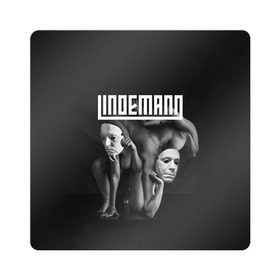 Магнит виниловый Квадрат с принтом LINDEMANN в Белгороде, полимерный материал с магнитным слоем | размер 9*9 см, закругленные углы | Тематика изображения на принте: lindeman | lindemann | logo | music | pain | rammstein | rock | rumstein | till | группа | линдеман | линдеманн | лого | логотип | метал | музыка | пэйн | раммштайн | рамштаин | рамштайн | рок | символ | тилль