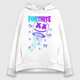 Женское худи Oversize хлопок с принтом FORTNITE x MARSHMELLO в Белгороде, френч-терри — 70% хлопок, 30% полиэстер. Мягкий теплый начес внутри —100% хлопок | боковые карманы, эластичные манжеты и нижняя кромка, капюшон на магнитной кнопке | fortnite | fortnite 2 | fortnite x | marshmello | ninja | ninja hyper streamer | ninja streamer | streamer | tyler blevins | маршмелло | ниндзя | фортнайт | фортнайт 2 | фортнайт глава 2