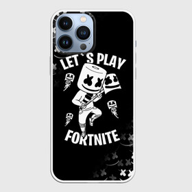 Чехол для iPhone 13 Pro Max с принтом FORTNITE x MARSHMELLO в Белгороде,  |  | Тематика изображения на принте: fortnite | fortnite 2 | fortnite x | marshmello | ninja | ninja hyper streamer | ninja streamer | streamer | tyler blevins | маршмелло | ниндзя | фортнайт | фортнайт 2 | фортнайт глава 2