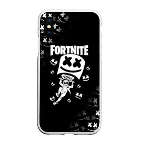 Чехол для iPhone XS Max матовый с принтом FORTNITE x MARSHMELLO в Белгороде, Силикон | Область печати: задняя сторона чехла, без боковых панелей | fortnite | fortnite 2 | fortnite x | marshmello | ninja | ninja hyper streamer | ninja streamer | streamer | tyler blevins | маршмелло | ниндзя | фортнайт | фортнайт 2 | фортнайт глава 2