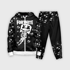 Детский костюм 3D с принтом FORTNITE x MARSHMELLO в Белгороде,  |  | fortnite | fortnite 2 | fortnite x | marshmello | ninja | ninja hyper streamer | ninja streamer | streamer | tyler blevins | маршмелло | ниндзя | фортнайт | фортнайт 2 | фортнайт глава 2