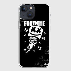 Чехол для iPhone 13 mini с принтом FORTNITE x MARSHMELLO в Белгороде,  |  | fortnite | fortnite 2 | fortnite x | marshmello | ninja | ninja hyper streamer | ninja streamer | streamer | tyler blevins | маршмелло | ниндзя | фортнайт | фортнайт 2 | фортнайт глава 2