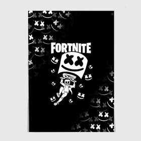 Постер с принтом FORTNITE x MARSHMELLO в Белгороде, 100% бумага
 | бумага, плотность 150 мг. Матовая, но за счет высокого коэффициента гладкости имеет небольшой блеск и дает на свету блики, но в отличии от глянцевой бумаги не покрыта лаком | fortnite | fortnite 2 | fortnite x | marshmello | ninja | ninja hyper streamer | ninja streamer | streamer | tyler blevins | маршмелло | ниндзя | фортнайт | фортнайт 2 | фортнайт глава 2