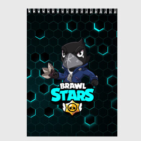 Скетчбук с принтом Crow (Brawl Stars) в Белгороде, 100% бумага
 | 48 листов, плотность листов — 100 г/м2, плотность картонной обложки — 250 г/м2. Листы скреплены сверху удобной пружинной спиралью | brawl stars | crow | game | leon | бравл | бравл стар | бравл старс | ворон | ворона | детская | детям | игра | компьютерная игра | кров | леон | персонаж | развлечение