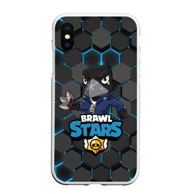 Чехол для iPhone XS Max матовый с принтом Crow (Brawl Stars) в Белгороде, Силикон | Область печати: задняя сторона чехла, без боковых панелей | brawl stars | crow | game | leon | бравл | бравл стар | бравл старс | ворон | ворона | детская | детям | игра | компьютерная игра | кров | леон | персонаж | развлечение