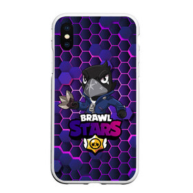 Чехол для iPhone XS Max матовый с принтом Crow (Brawl Stars) в Белгороде, Силикон | Область печати: задняя сторона чехла, без боковых панелей | brawl stars | crow | game | leon | бравл | бравл стар | бравл старс | ворон | ворона | детская | детям | игра | компьютерная игра | кров | леон | персонаж | развлечение