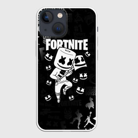 Чехол для iPhone 13 mini с принтом FORTNITE MARSHMELLO в Белгороде,  |  | fnchap2 | fortnite | fortnite 2 | fortnite x | marshmello | ninja | ninja hyper streamer | ninja streamer | streamer | tyler blevins | маршмелло | ниндзя | фортнайт | фортнайт 2 | фортнайт глава 2