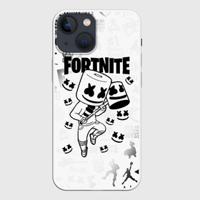 Чехол для iPhone 13 mini с принтом FORTNITE MARSHMELLO в Белгороде,  |  | fnchap2 | fortnite | fortnite 2 | fortnite x | marshmello | ninja | ninja hyper streamer | ninja streamer | streamer | tyler blevins | маршмелло | ниндзя | фортнайт | фортнайт 2 | фортнайт глава 2