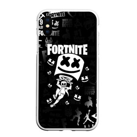 Чехол для iPhone XS Max матовый с принтом FORTNITE MARSHMELLO в Белгороде, Силикон | Область печати: задняя сторона чехла, без боковых панелей | fnchap2 | fortnite | fortnite 2 | fortnite x | marshmello | ninja | ninja hyper streamer | ninja streamer | streamer | tyler blevins | маршмелло | ниндзя | фортнайт | фортнайт 2 | фортнайт глава 2