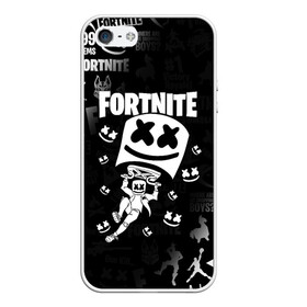 Чехол для iPhone 5/5S матовый с принтом FORTNITE MARSHMELLO в Белгороде, Силикон | Область печати: задняя сторона чехла, без боковых панелей | fnchap2 | fortnite | fortnite 2 | fortnite x | marshmello | ninja | ninja hyper streamer | ninja streamer | streamer | tyler blevins | маршмелло | ниндзя | фортнайт | фортнайт 2 | фортнайт глава 2