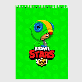 Скетчбук с принтом BRAWL STARS LEON в Белгороде, 100% бумага
 | 48 листов, плотность листов — 100 г/м2, плотность картонной обложки — 250 г/м2. Листы скреплены сверху удобной пружинной спиралью | brawl stars | bull | colt | crow | leon | stars | берли | бо | брок | ворон | джесси | динамайк | дэррил | кольт | леон | мортис | нита | пайпер | пенни | поко | пэм | рикошет | спайк | фрэнк | шелли | эль примо