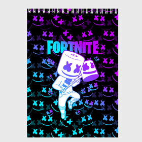 Скетчбук с принтом FORTNITE MARSHMELLO в Белгороде, 100% бумага
 | 48 листов, плотность листов — 100 г/м2, плотность картонной обложки — 250 г/м2. Листы скреплены сверху удобной пружинной спиралью | Тематика изображения на принте: fnchap2 | fortnite | fortnite 2 | fortnite x | marshmello | ninja | ninja hyper streamer | ninja streamer | streamer | tyler blevins | маршмелло | ниндзя | фортнайт | фортнайт 2 | фортнайт глава 2