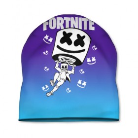 Шапка 3D с принтом FORTNITE MARSHMELLO в Белгороде, 100% полиэстер | универсальный размер, печать по всей поверхности изделия | fnchap2 | fortnite | fortnite 2 | fortnite x | marshmello | ninja | ninja hyper streamer | ninja streamer | streamer | tyler blevins | маршмелло | ниндзя | фортнайт | фортнайт 2 | фортнайт глава 2