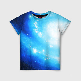 Детская футболка 3D с принтом ЗВЕЗДНОЕ НЕБО в Белгороде, 100% гипоаллергенный полиэфир | прямой крой, круглый вырез горловины, длина до линии бедер, чуть спущенное плечо, ткань немного тянется | galaxy | nebula | space | star | абстракция | вселенная | галактика | звезда | звезды | космический | планеты