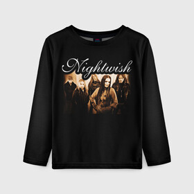 Детский лонгслив 3D с принтом Nightwish в Белгороде, 100% полиэстер | длинные рукава, круглый вырез горловины, полуприлегающий силуэт
 | metal | nightwish | symphonic metal | tarja | tarja turunen | turunen | метал | найтвиш | симфоник метал | тарья | турунен